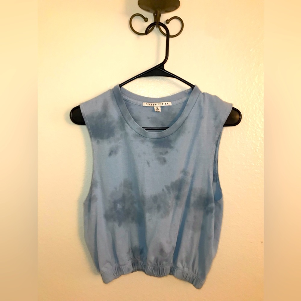 Tie-Dyed Blue Sleeveless Top Womens SIZE MEDIUM - NEW!!